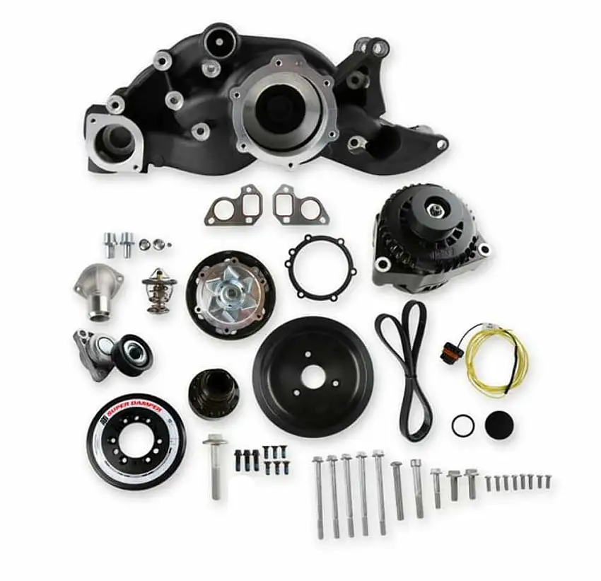 Holley Premium Mid-Mount Race Accessory System-Black Finish - 20-182BK