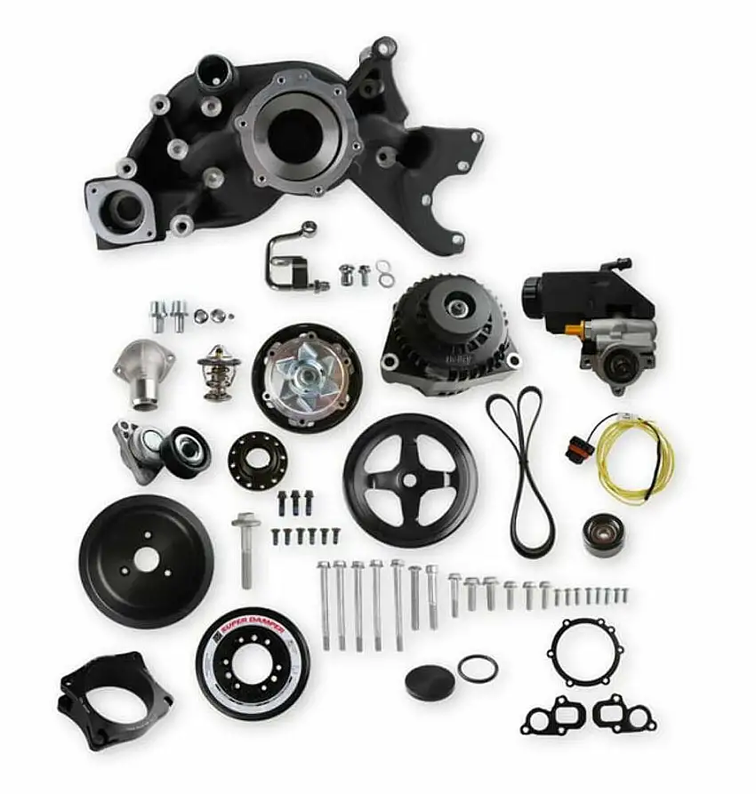 Holley Premium Mid-Mount Race Accessory System-Black Finish - 20-201BK