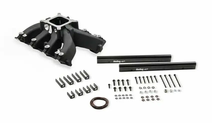 Holley Single Plane EFI Split-Design Intake Manifold GM LS3/L92 Black 300-290BK