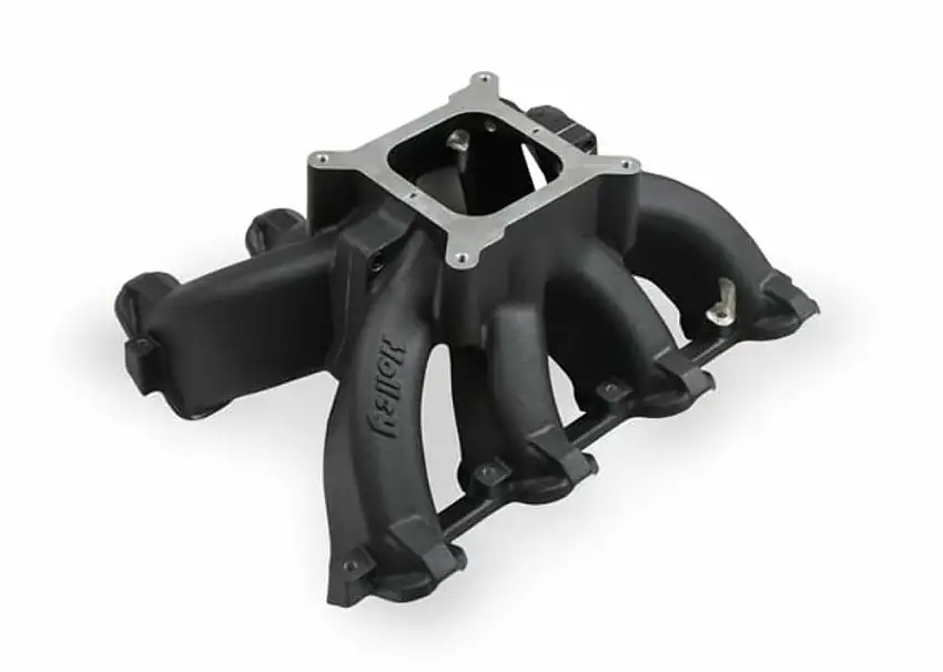 Holley Single Plane Split-Design Intake Manifold GM LS1/LS2/LS6 Black 300-256BK