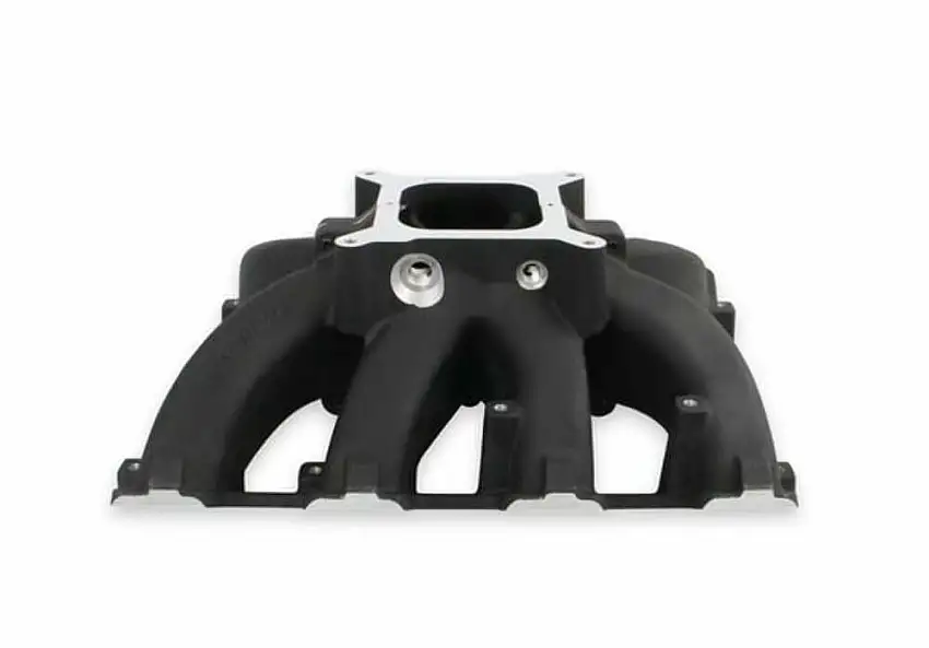 Holley Single Plane Split-Design Intake Manifold GM LS3/L92 Black-4150 300-291BK