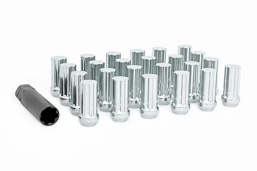 M14 x 1.5 Lug Nut Set of 24; Chrome 141524CH
