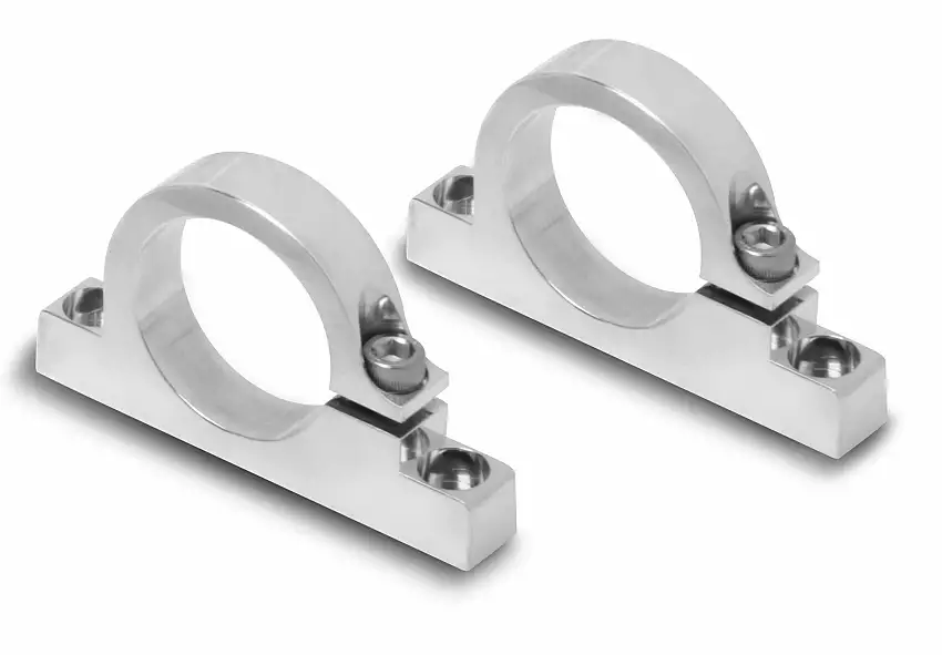 Polished Mounting Bracket for HP Billet Fuel Filters - 162-573S