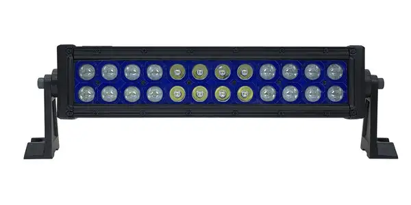 13.5 Inch LED Light Bar Dual Row 72 Watt Blue Reflector Combo Ultra Color Series - QUU619 - Quake LED