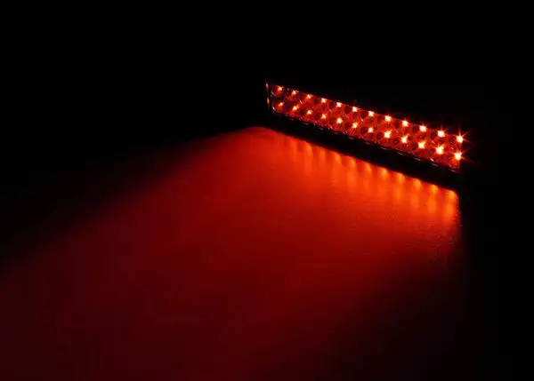14 Inch LED Light Bar Dual Row 72 Watt Combo White/Red Magma Series - QUDR009 - Quake LED