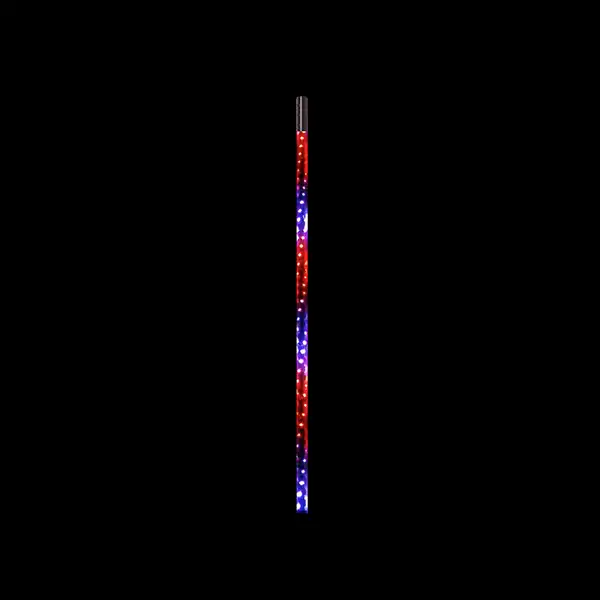 3 Foot RGB Accent CB Antenna Whip Light Single Quad-Lock/Interlock - QW833 - Quake LED