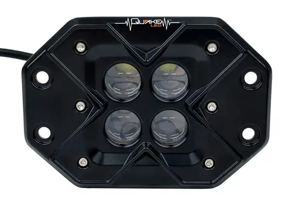 3 in. Work Light Flush 20 Watt Flood RGB Accent Seismic - QSE685 - Quake LED