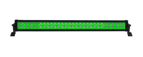 32 Inch LED Light Bar Dual Row 180 Watt Green Reflector Combo Ultra Color Series - QUU582 - Quake LED