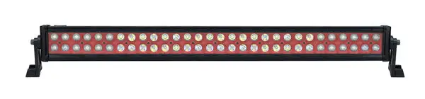 32 Inch LED Light Bar Dual Row 180 Watt Red Reflector Combo Ultra Color Series - QUU586 - Quake LED