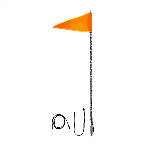 4 Foot RGB Accent LED Whip Light Single Quad-Lock/Interlock - QW468 - Quake LED
