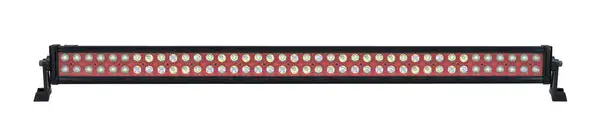 42 Inch LED Light Bar Dual Row 240 Watt Red Reflector Combo Ultra Color Series - QUU588 - Quake LED