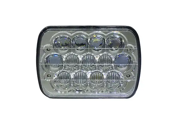 5x7 Inch Headlight 39 Watt High/Low Jeep YJ/XJ Tempest Series - QTE463 - Quake LED