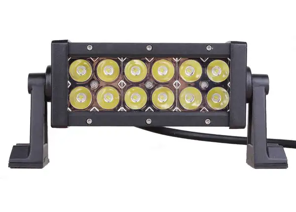 8 Inch LED Light Bar Dual Row 36 Watt Combo White/Amber Magma Series - QUDA014 - Quake LED