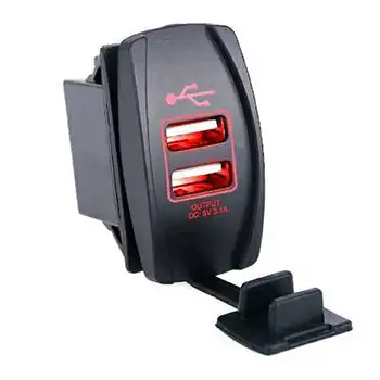 Give your dashboard some style with Quake LED's Illuminated USB Ports - QRS706 - Quake LED