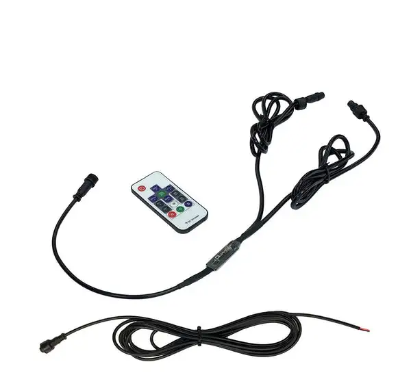 HD RGB Whip Dual 316 Effects RF Controller 11 Inch Power Side - QW855 - Quake LED