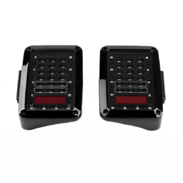 Jeep JK 6x8 Inch 25 Watt Blackout I Tail Light Tempest Series - QTE912 - Quake LED