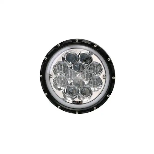Jeep JK/CJ/TJ 7 Inch Spider Eye Headlights w/White DRL Halo and RGB Accent - QTE1024 - Quake LED