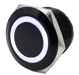 On/Off Flush Mount Switches 5 Pin 5 Amp Black/White - QRS720 - Quake LED