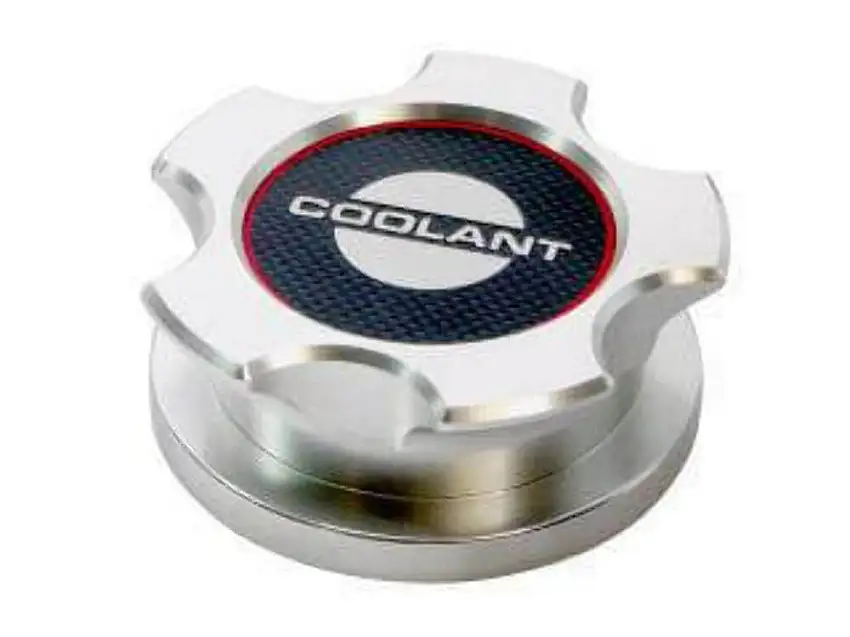 Radiator Cap CoverBillet w/CarbonFiber fits FordMustang 10-14 Drake AR3Z-8100-BL