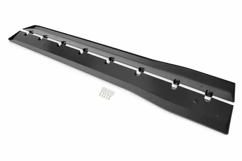 Side Rocker Splitters Black Pair fits Ford Mustang 15-21 Drake -JR3B-6510129-AB