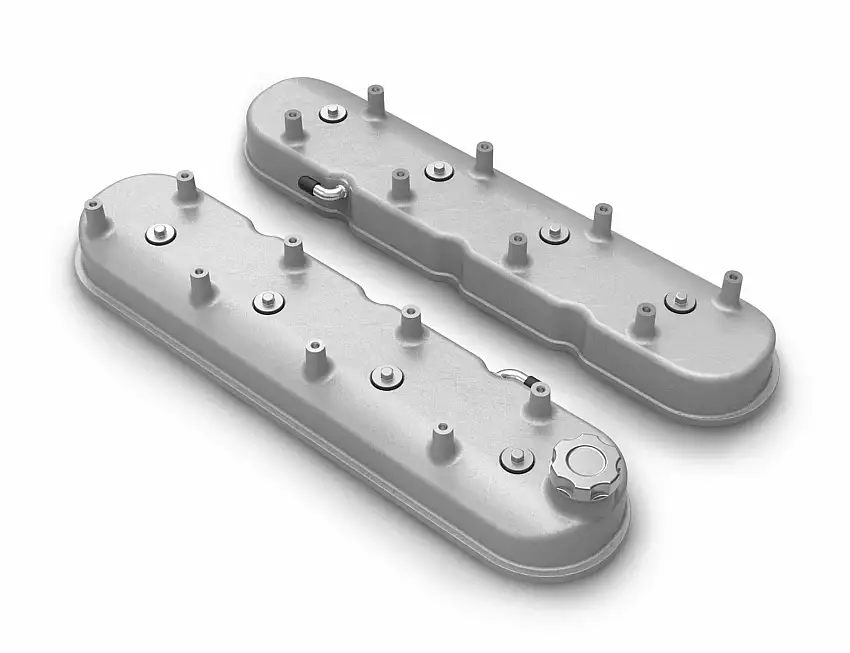 Tall LS Valve Covers - Natural Cast - 241-110