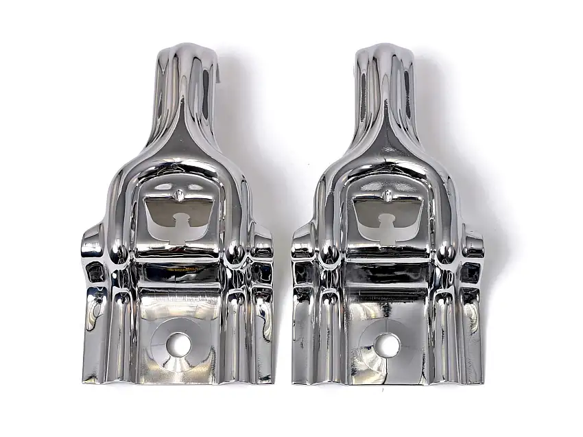 Upper Radiator Brackets SS Pair fits Ford Mustang 1987-1993 Drake -E7SZ-8A193-S