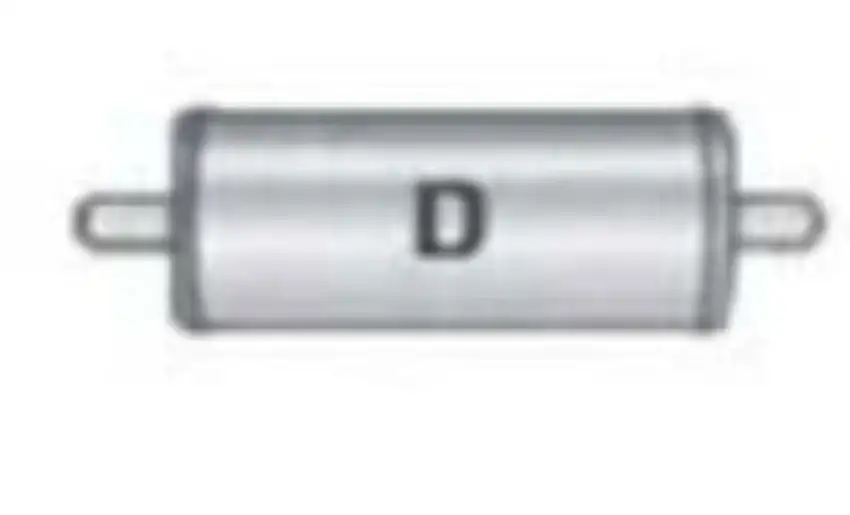 Jones Exhaust V413D V Power Series Muffler 2.25 Inlet, 2.25 Outlet