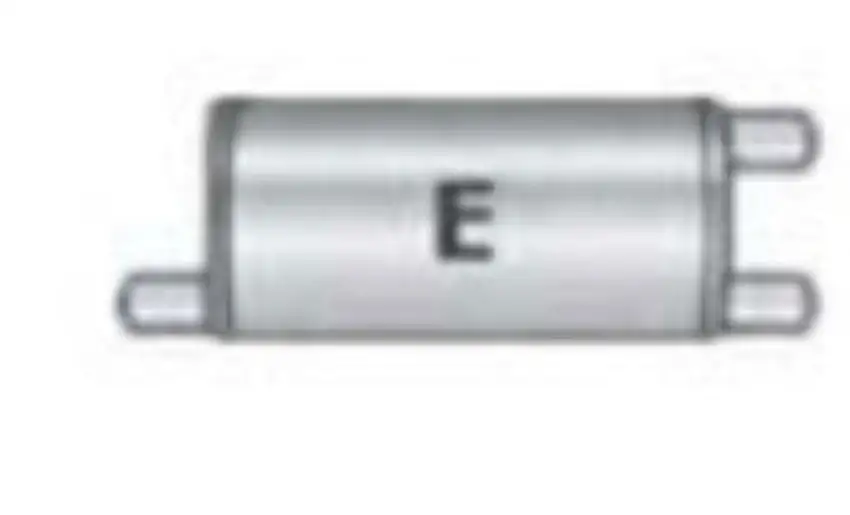 Jones Exhaust V413E V Power Series Muffler 2.25 Inlet, 2.25 Outlet