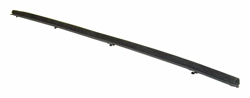 Vintage - Metal Black Door Glass Weatherstrip - J5762384