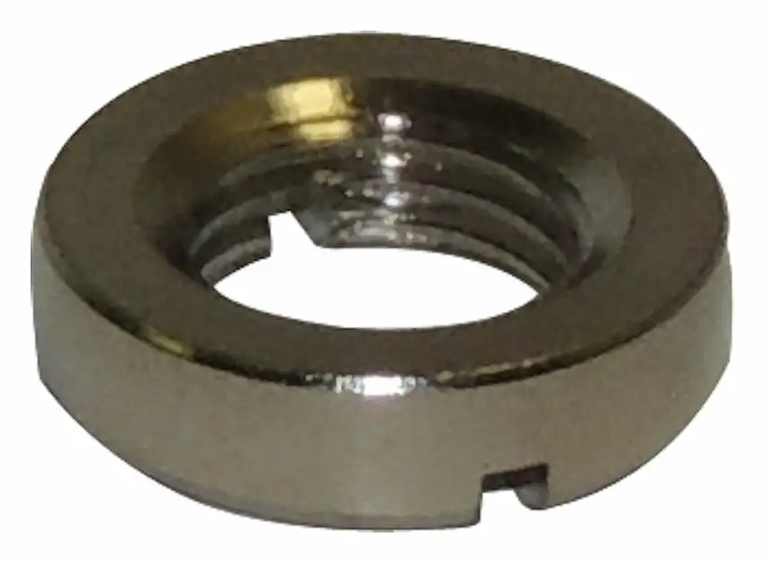Vintage - Metal Silver Dashboard Switch Nut - J4000056
