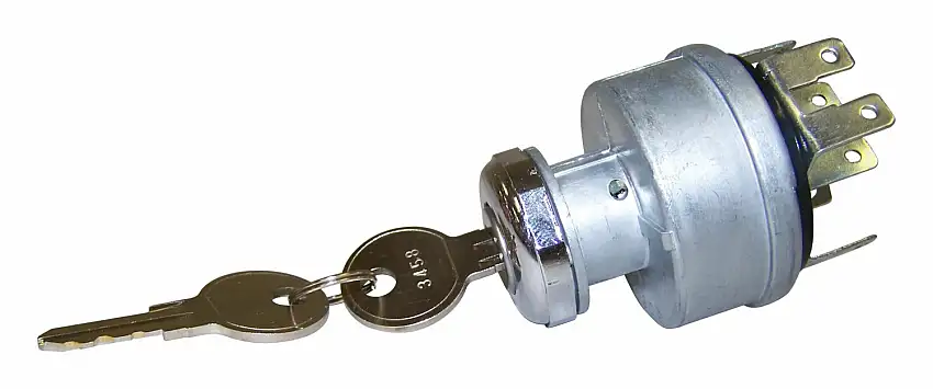 Vintage - Metal Silver Ignition Switch - J0947399