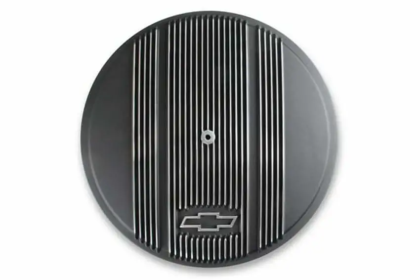Vintage Series GM Licensed Air Cleaner - Satin Black Machined - 120-173