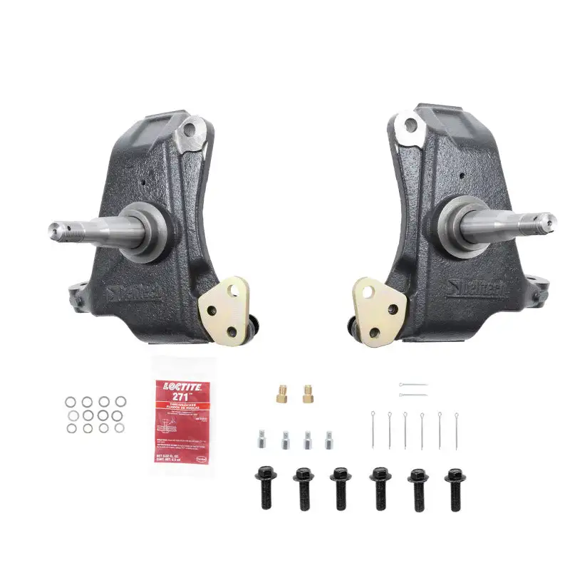 Belltech 19-24 Chevy Silverado 1500 3in. Drop Spindle Set (4-Piston Brake Setup)