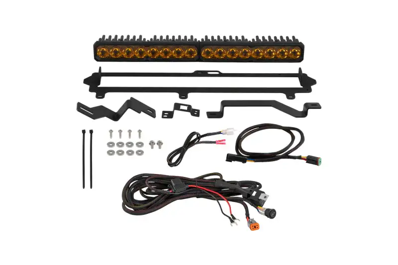 Diode Dynamics 2022-2026 Toyota Tundra Pro Grille SS20 Sport LED Kit Yellow Driving 3000K