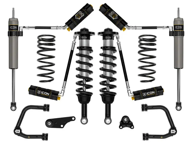 ICON 2024+ Toyota Tacoma 1.25in-3in Stage 5 Suspension System Tubular w/ Triple Rate Spring