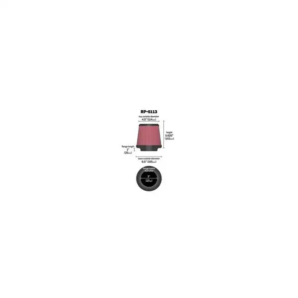 K&N Universal Air Cleaner Assembly (RP-5113)