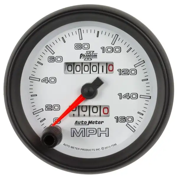 AutoMeter Phantom II 3-3/8in 160 MPH Mechanical Speedometer (7596)