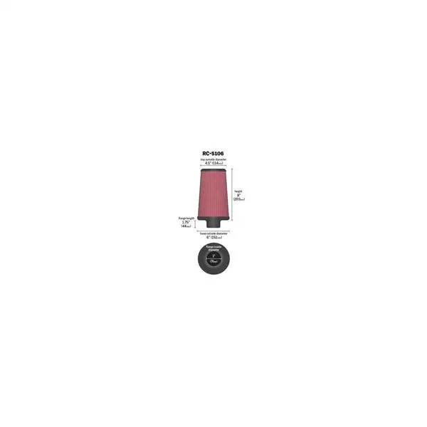 K&N Universal Air Cleaner Assembly (RC-5106)
