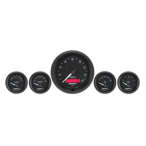 AutoMeter GT Series 5 Piece Kit (8016, 8027, 8037, 8088, 8092) (8002)