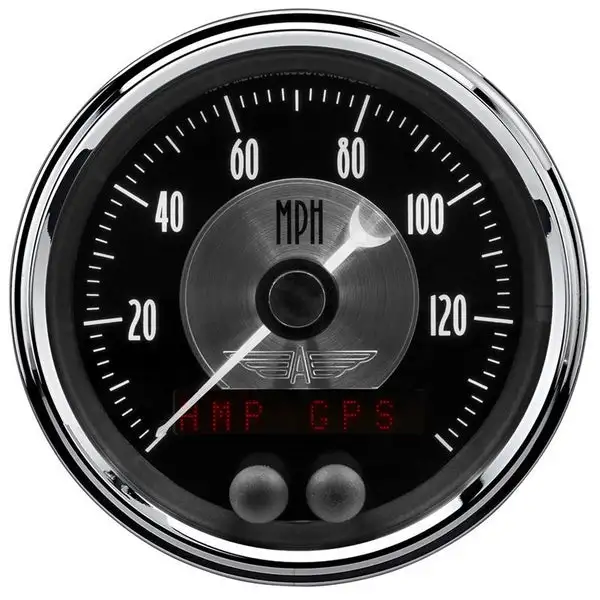 AutoMeter Prestige Series Black 3-3/8in Electrical 140mph (2080)