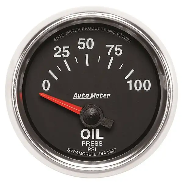 AutoMeter GS 0-100 PSI Short Sweep Electronic Oil Pressure Gauge (3827)