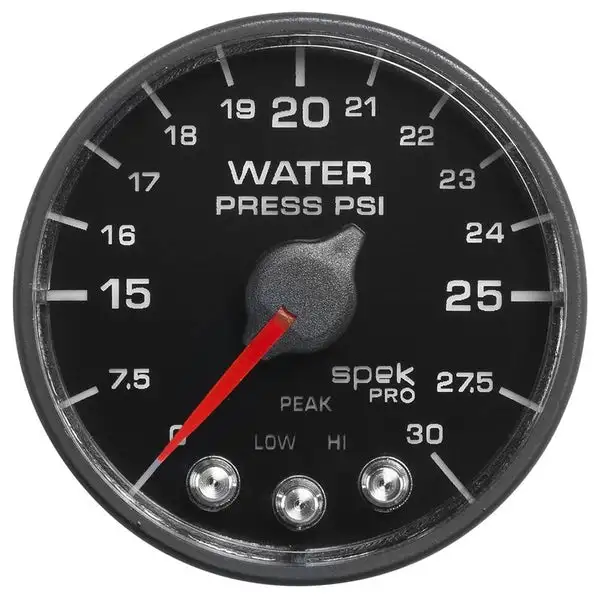AutoMeter Spek-Pro - Nascar 2-1/16in Water Press 0- 30 psi Bfb (P550328-N1)