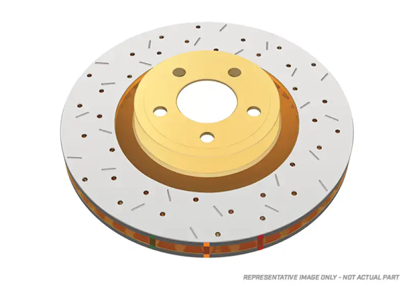 DBA 08-14 Chevrolet Corvette Z51 Rear 4000 Series Slotted Rotors w/Black Hat