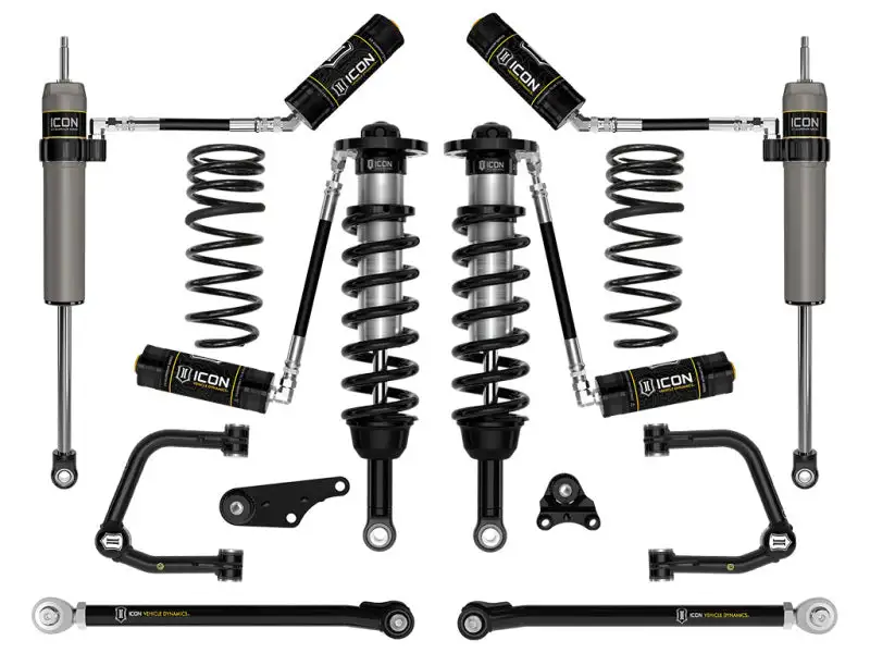 ICON 2024+ Toyota Tacoma 1.25in-3in Stage 7 Suspension System Tubular w/ Triple Rate Spring