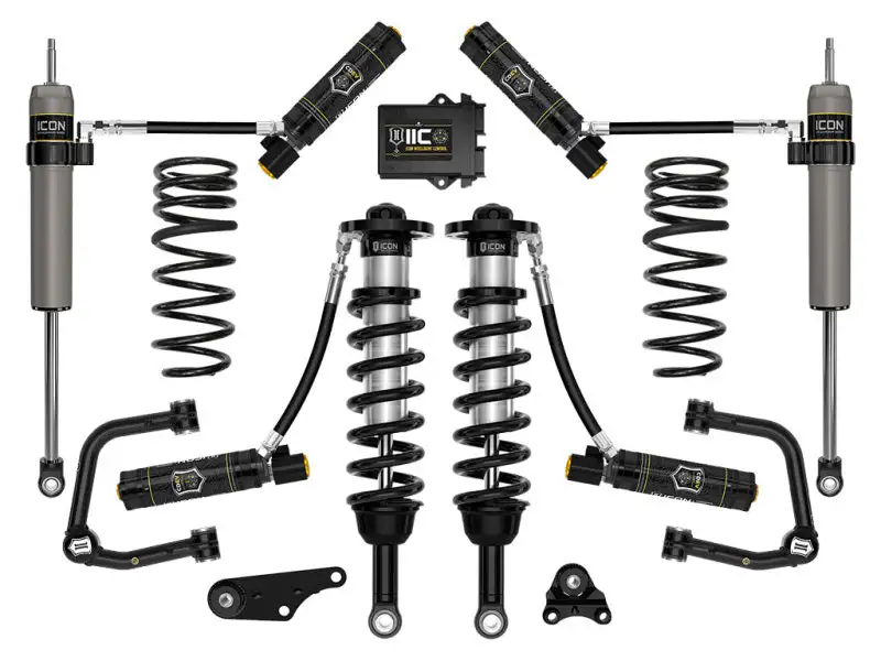 ICON 2024+ Toyota Tacoma 1.25in-3in Stage 6 Suspension System Tubular w/ Triple Rate Spring