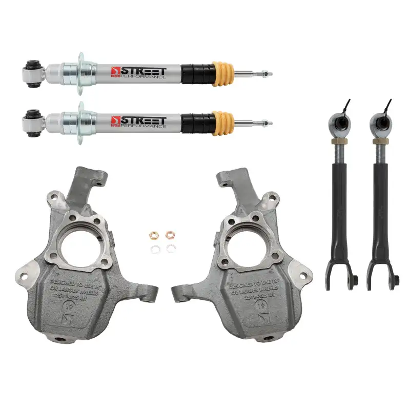 Belltech 2021+ Chevrolet Suburban / 2021+ GMC Yukon XL 0-2in Front / 1-3.5in Rear Lowering Kit